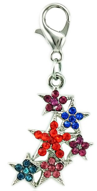 Dangle Stars Clip Charm