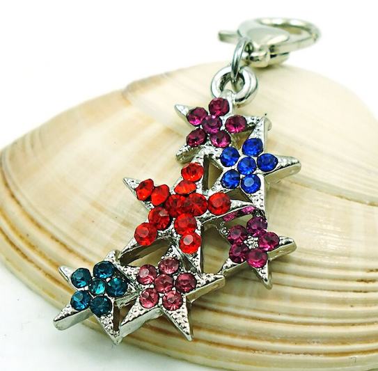 Dangle Stars Clip Charm