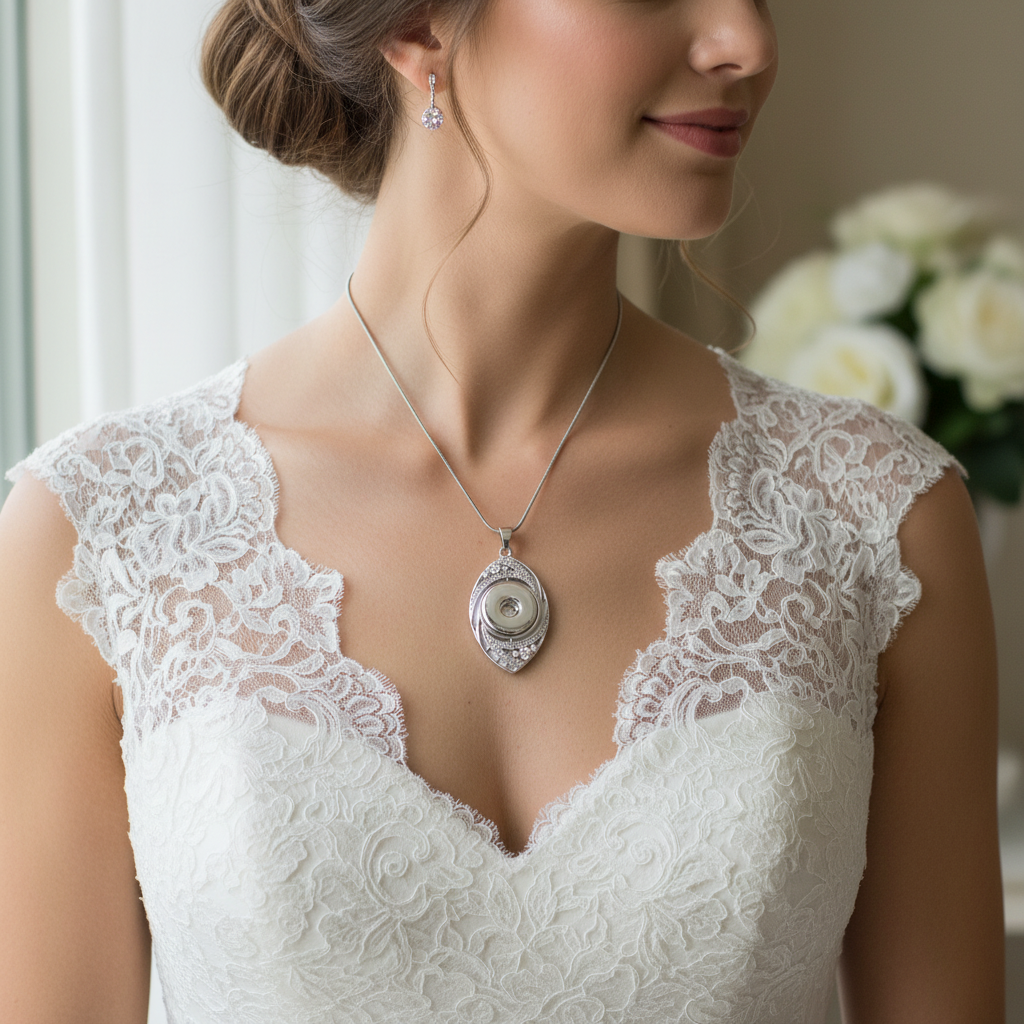 Statement Crystal Swirl Necklace