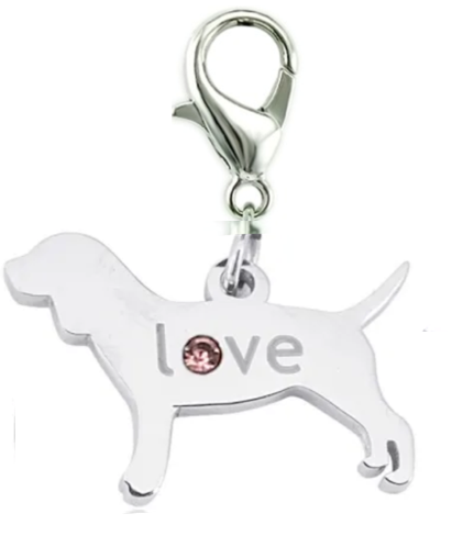 Love My Dog Clip Charm