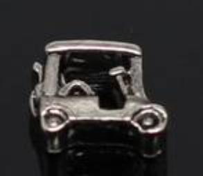 Golf Cart Locket Charm