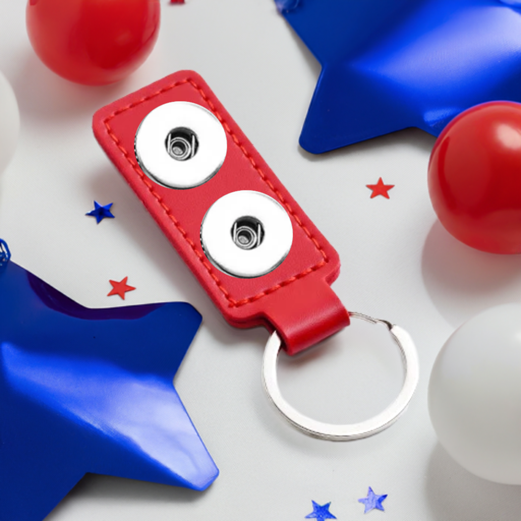 Statement 2 Snap Keychain: Red