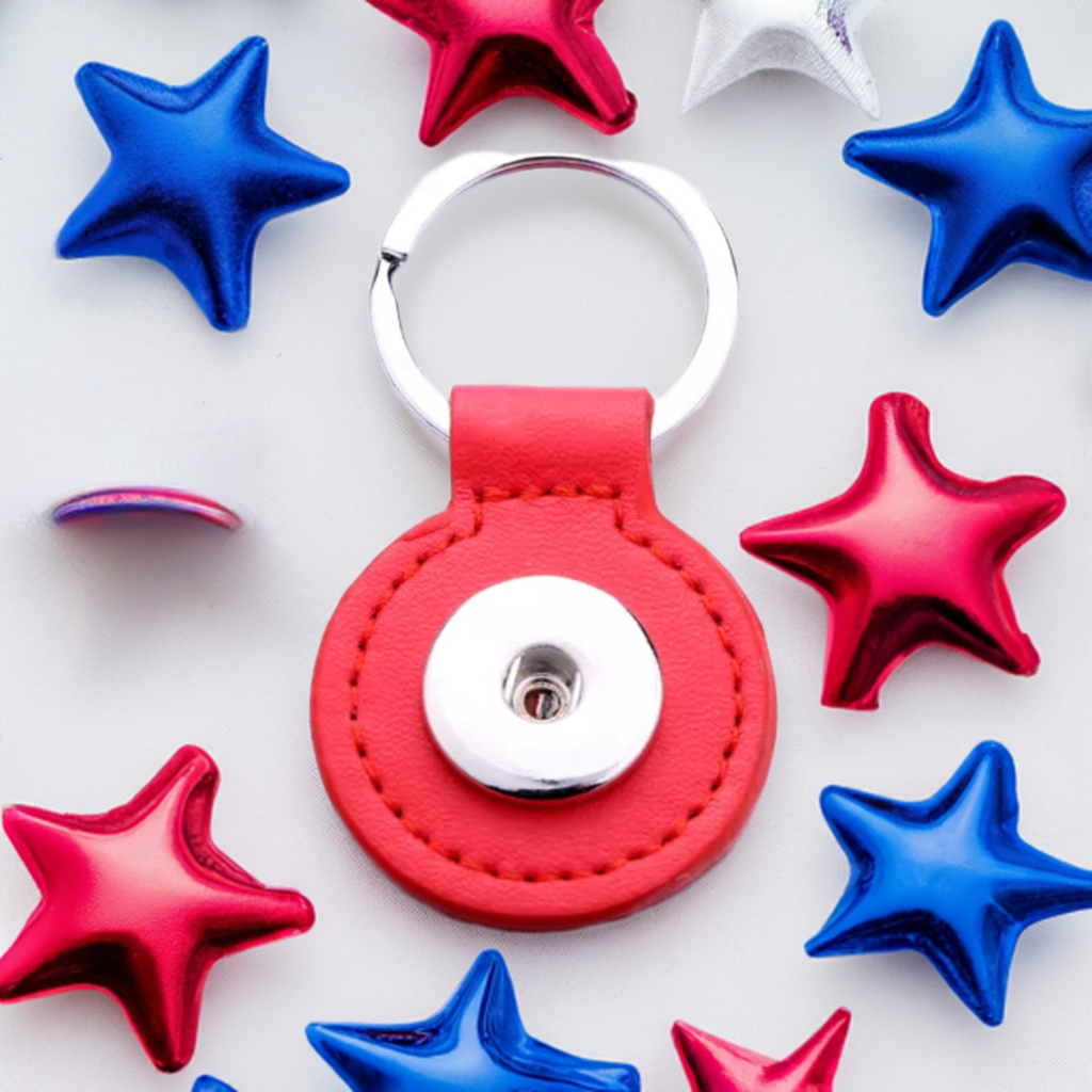 Statement 1 Snap Keychain: Red