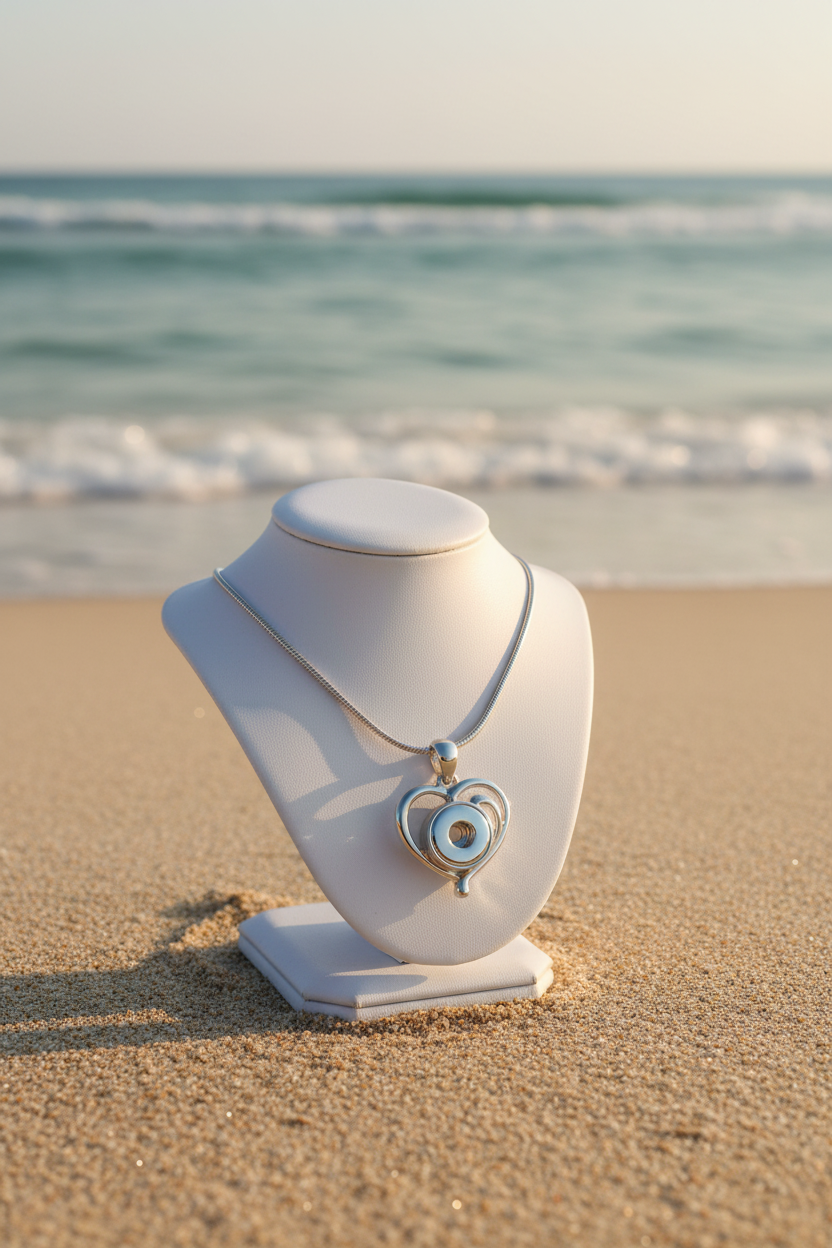Petite Swirled Heart Necklace