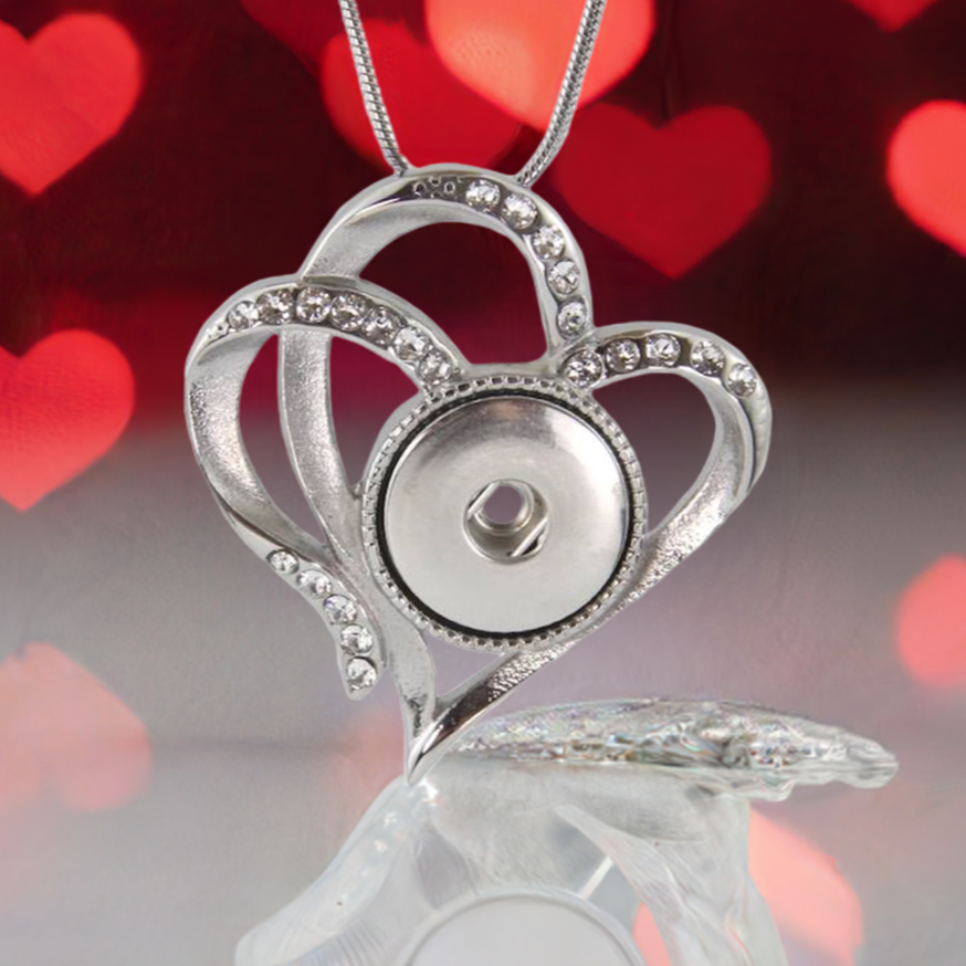 Statement Stainless Steel Double Hearts Necklace