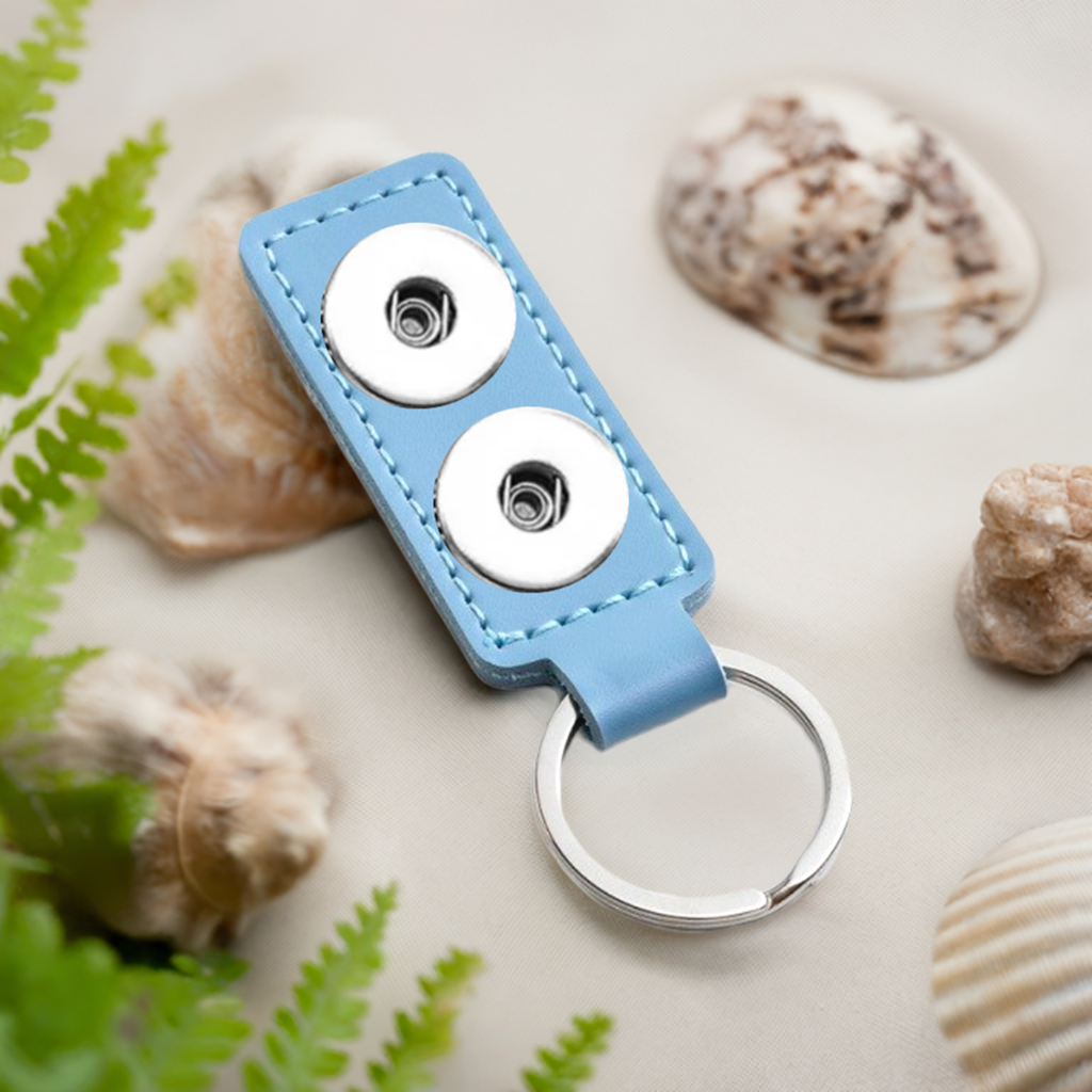 Statement 2 Snap Keychain: Blue