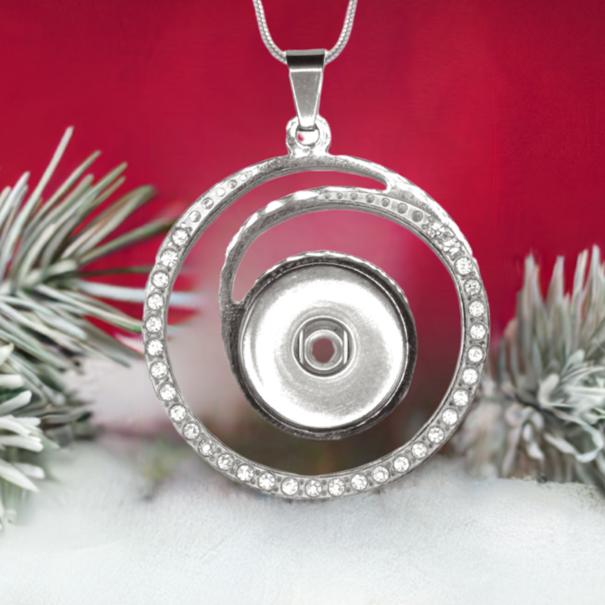 Statement Crystal Wave Necklace
