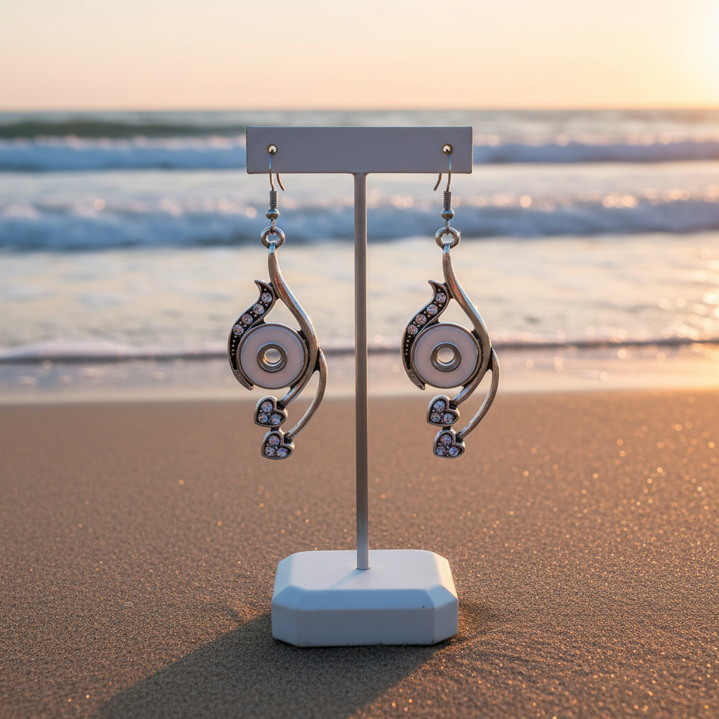 Petite Heart Wrap Earrings