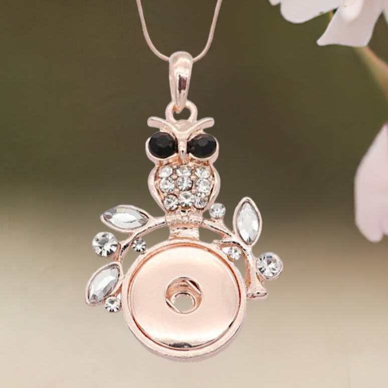 Statement Crystal Owl Necklace