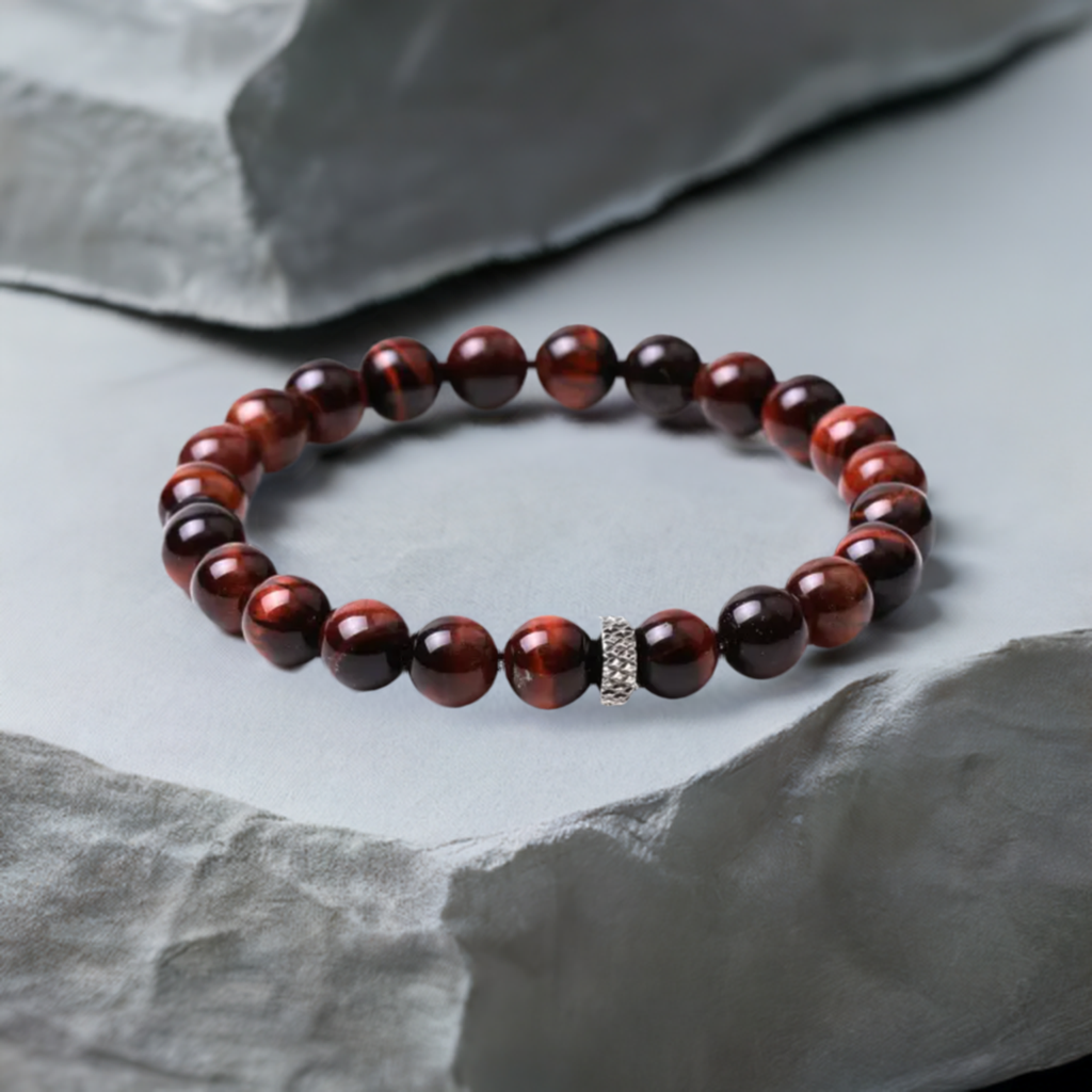 Red Tiger Eye Stretch Bracelet
