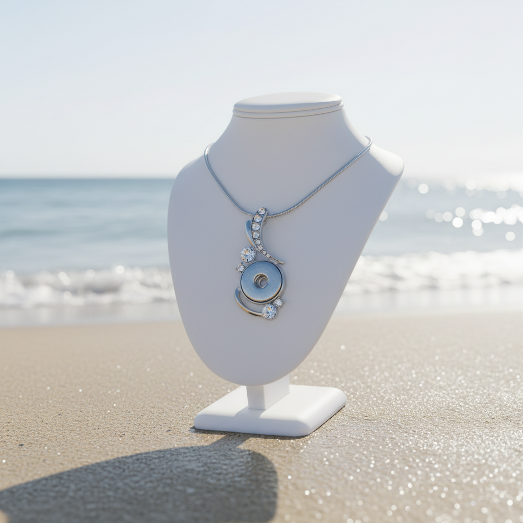 Statement Crystal Swirls Necklace