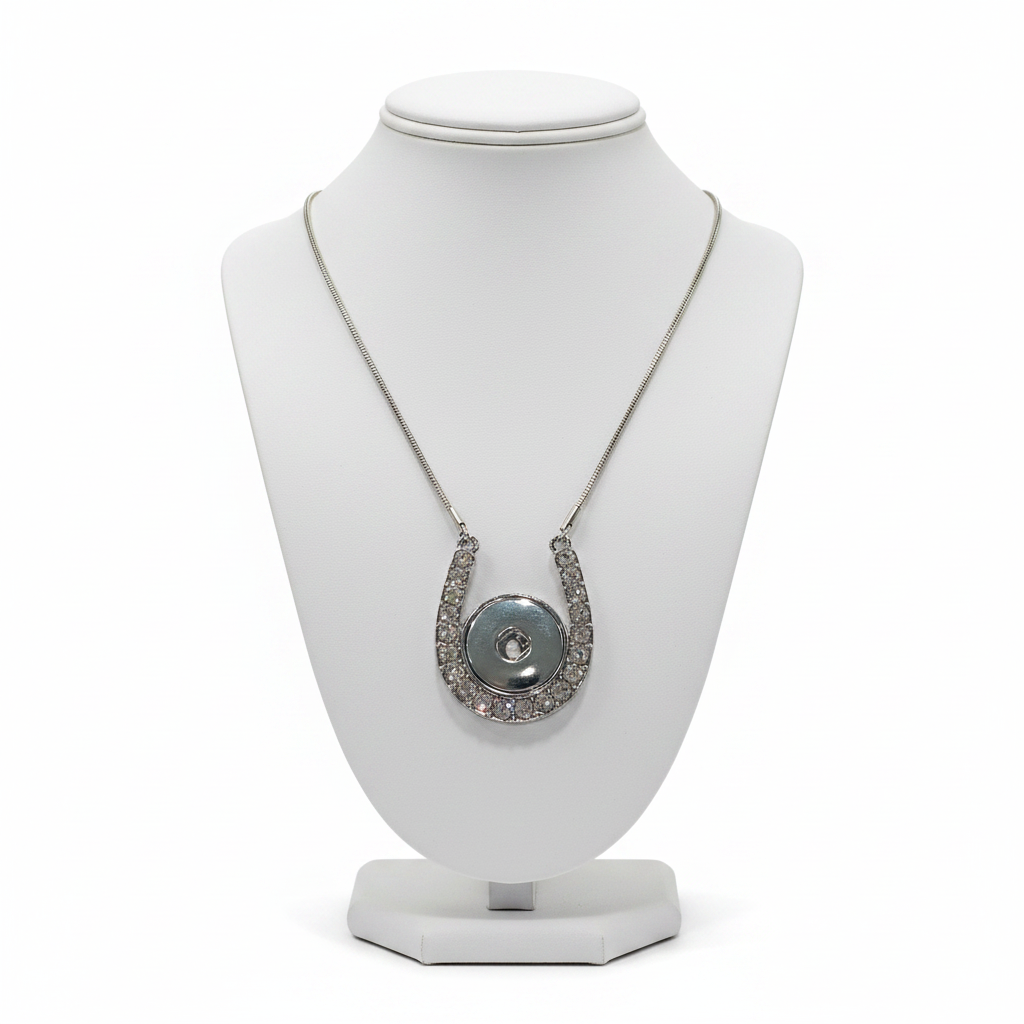 Petite Crystal Horseshoe Necklace