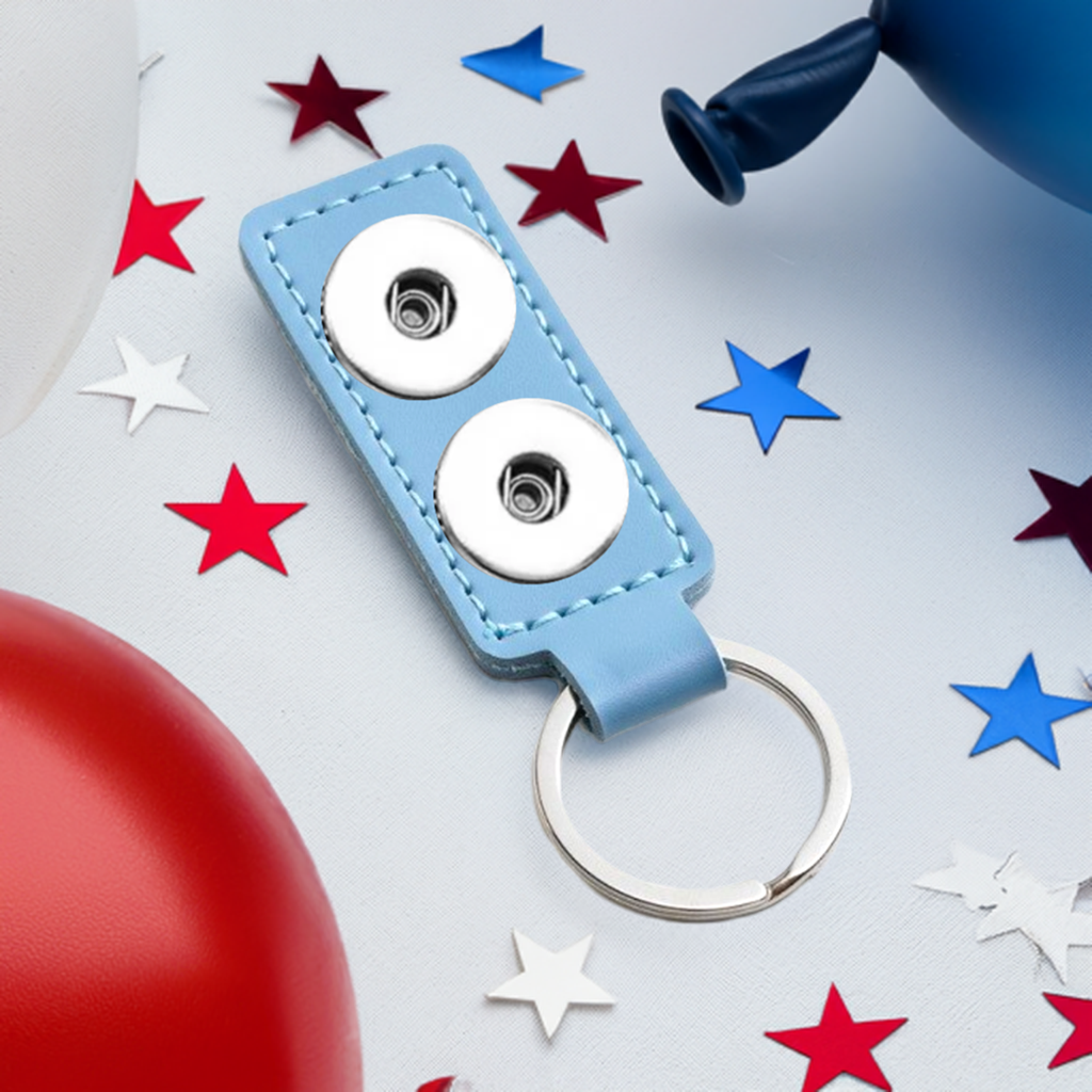 Statement 2 Snap Keychain: Blue