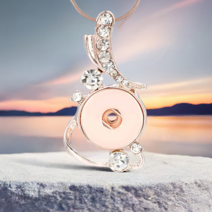 Statement Rose Gold Swirl Necklace