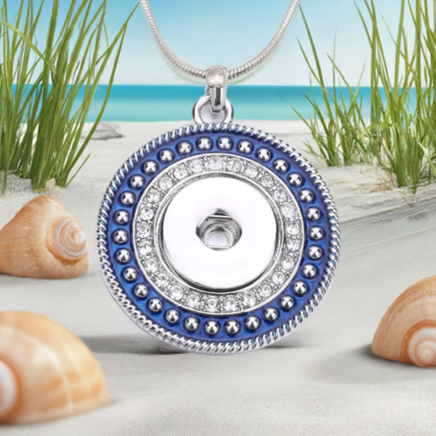 Statement Blue Bling Necklace