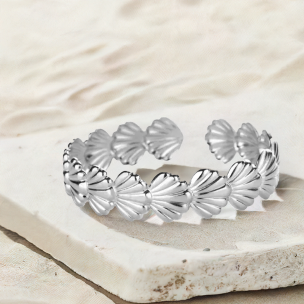 Adjustable Stainless Steel Beachy Cuff Bracelet