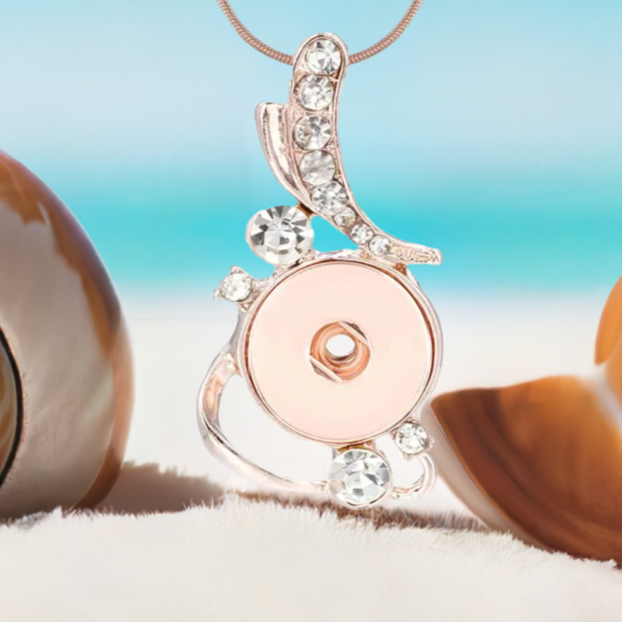 Statement Rose Gold Swirl Necklace