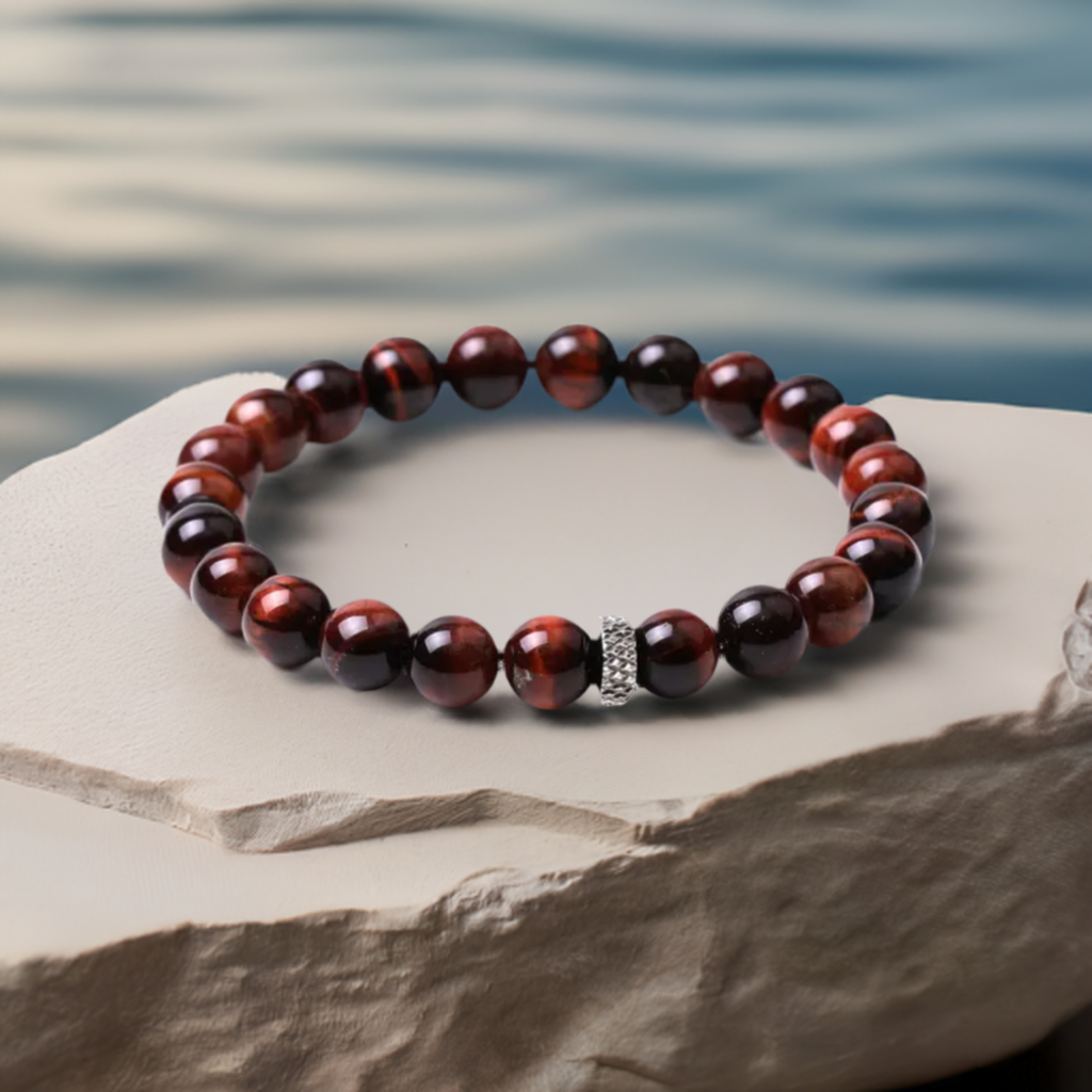 Red Tiger Eye Stretch Bracelet