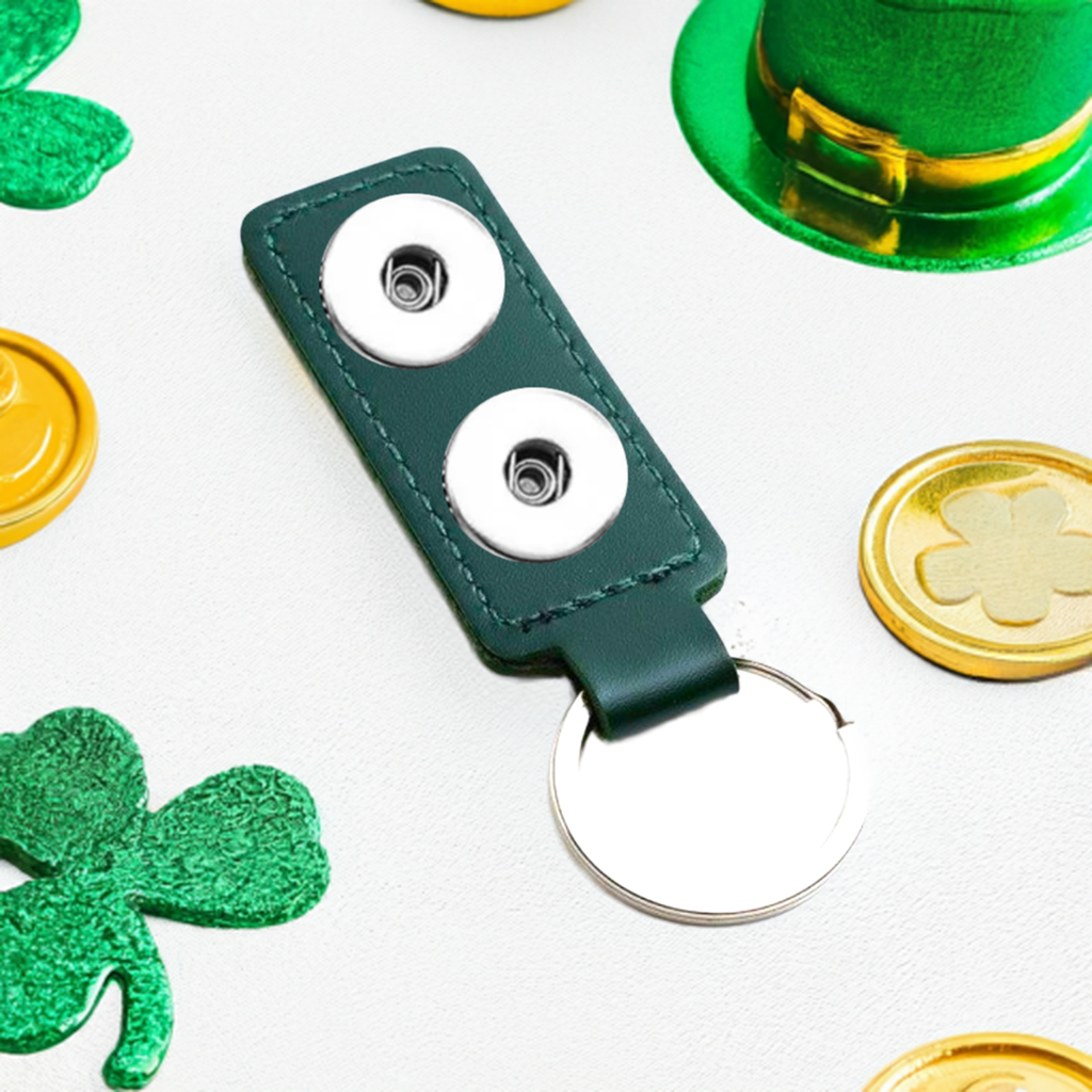 Statement 2 Snap Keychain: Deep Green