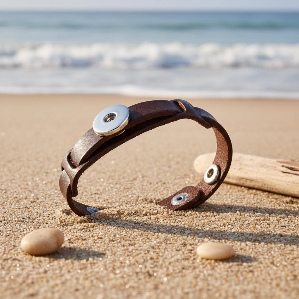 Statement Leather Bracelet