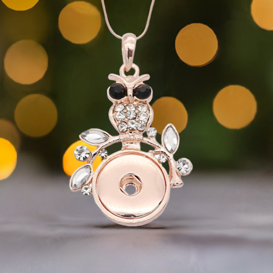 Statement Crystal Owl Necklace