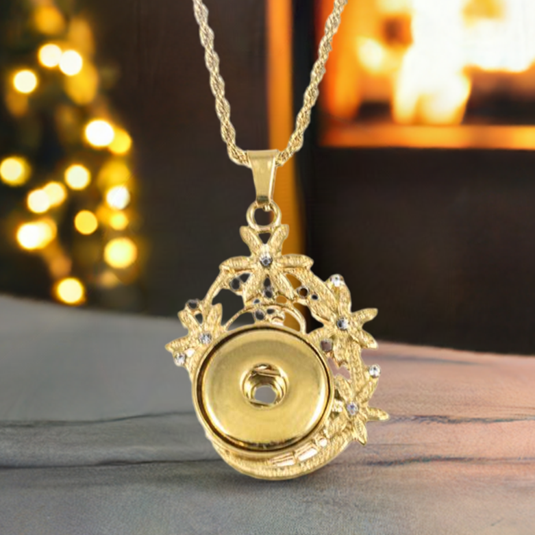 Statement Stainless Steel Flowers Necklace