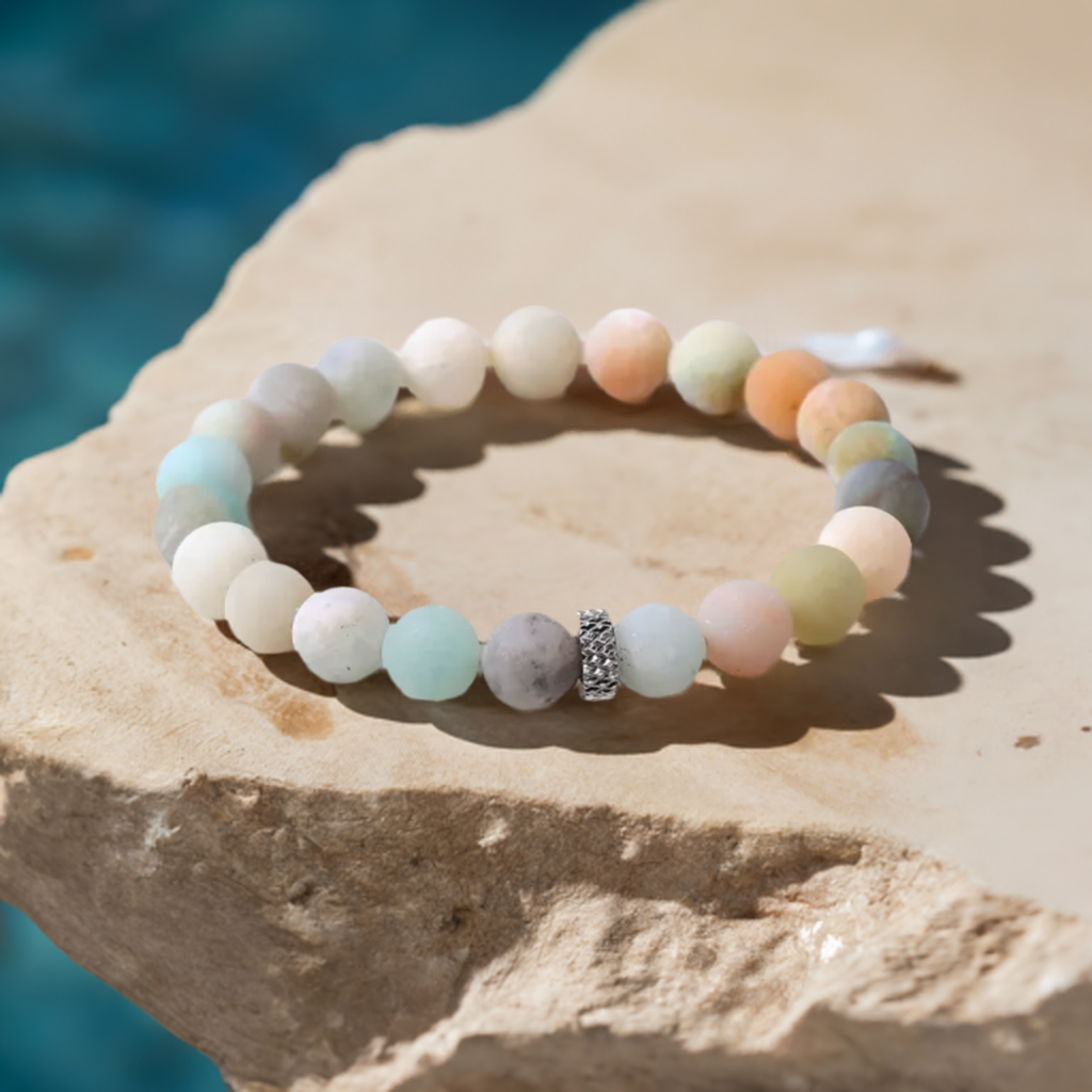 Matte Amazonite Stretch Bracelet