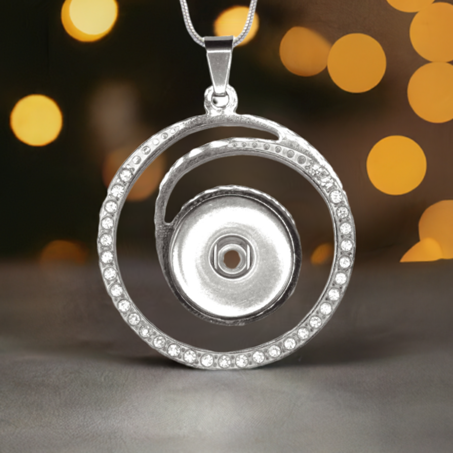 Statement Crystal Wave Necklace