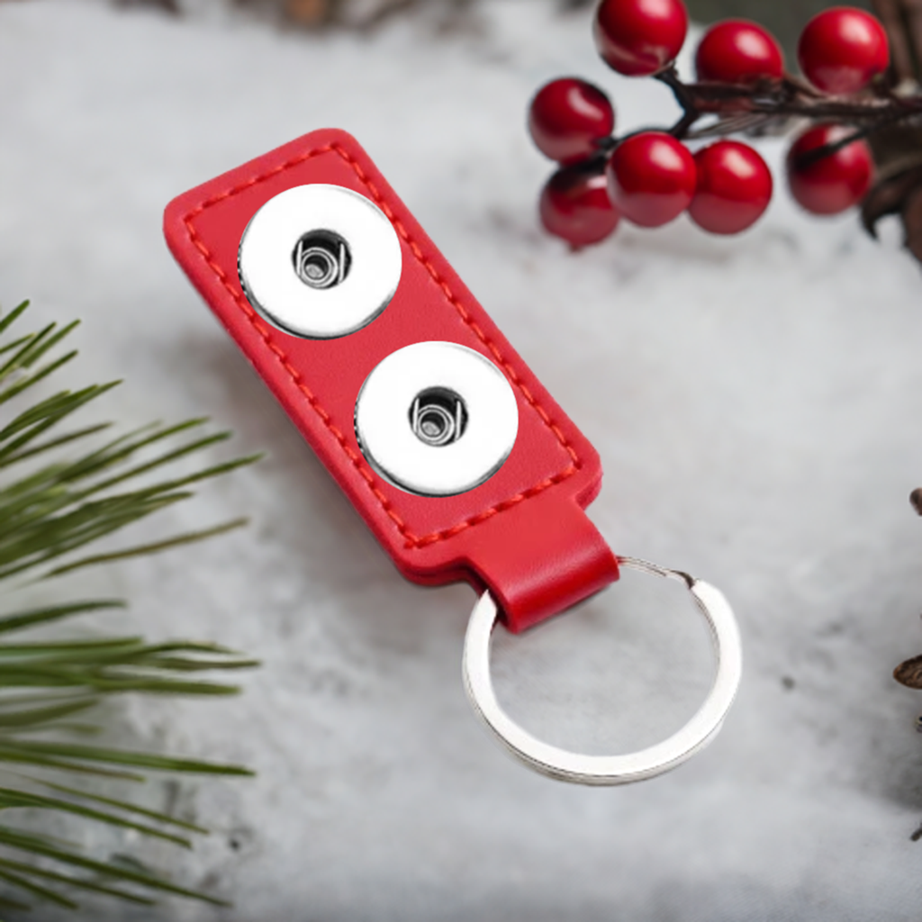Statement 2 Snap Keychain: Red