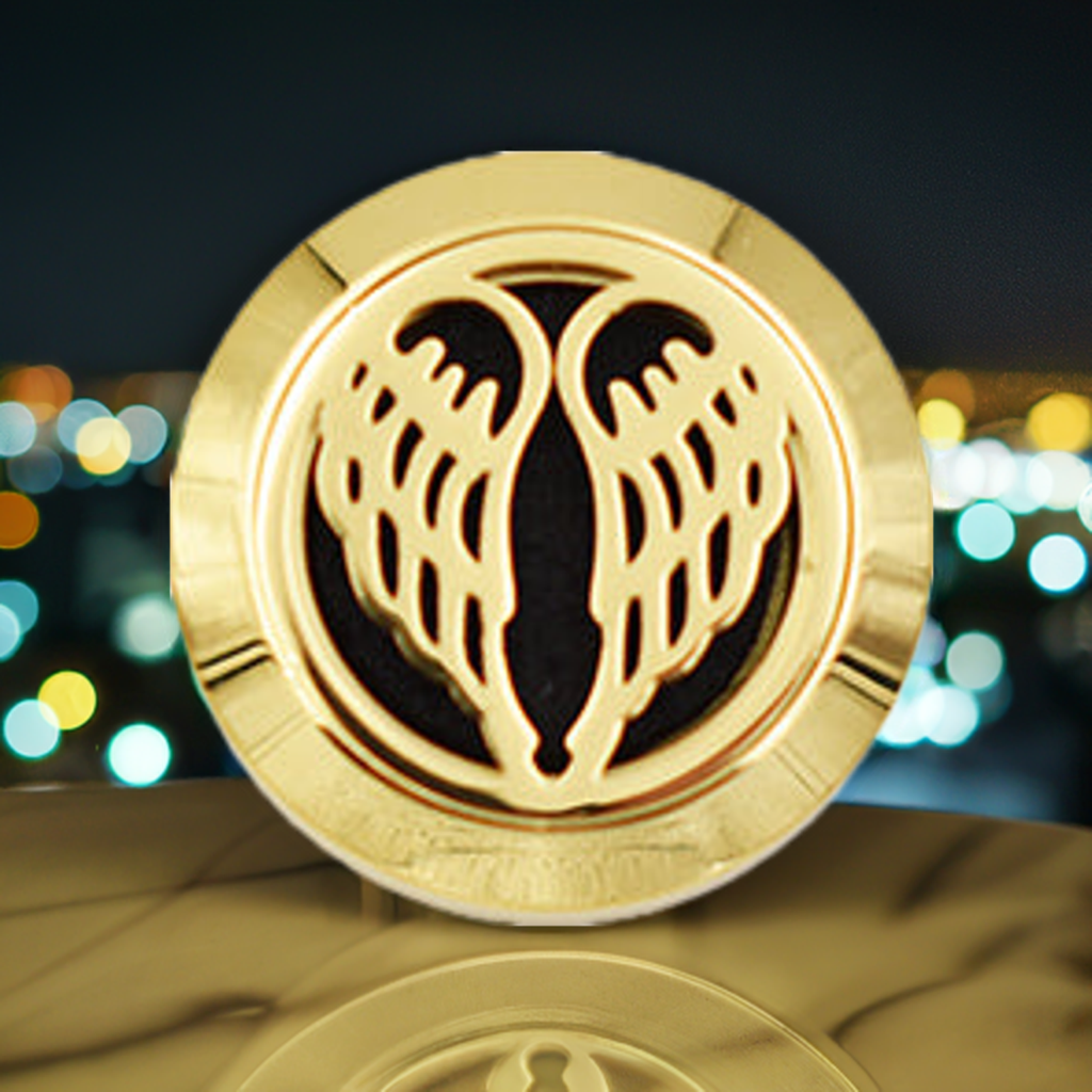 Gold Angel Wings Diffuser Statement Snap