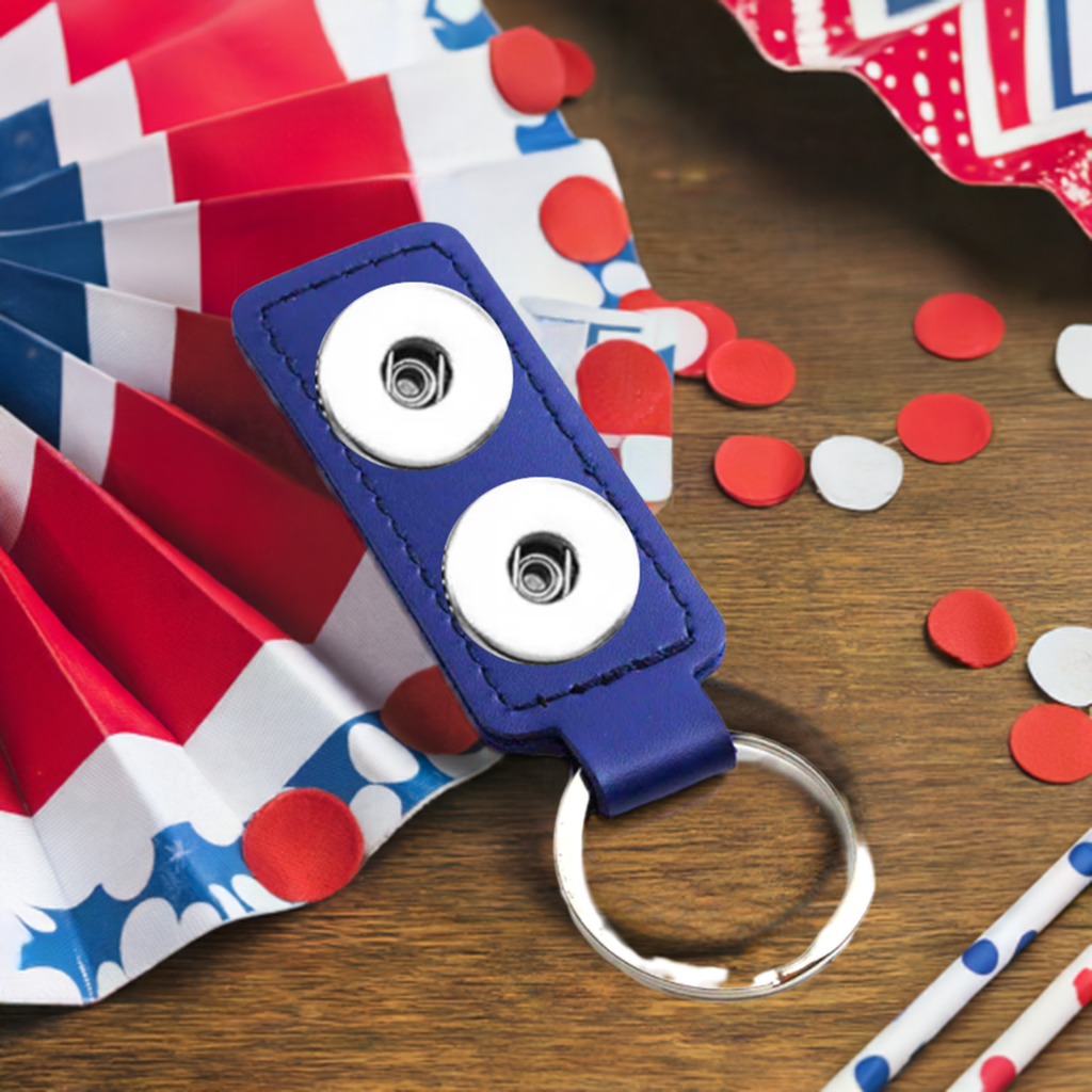 Statement 2 Snap Keychain: Deep Blue