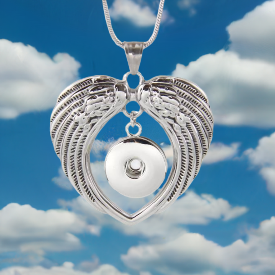 Statement Stainless Steel Wings Necklace