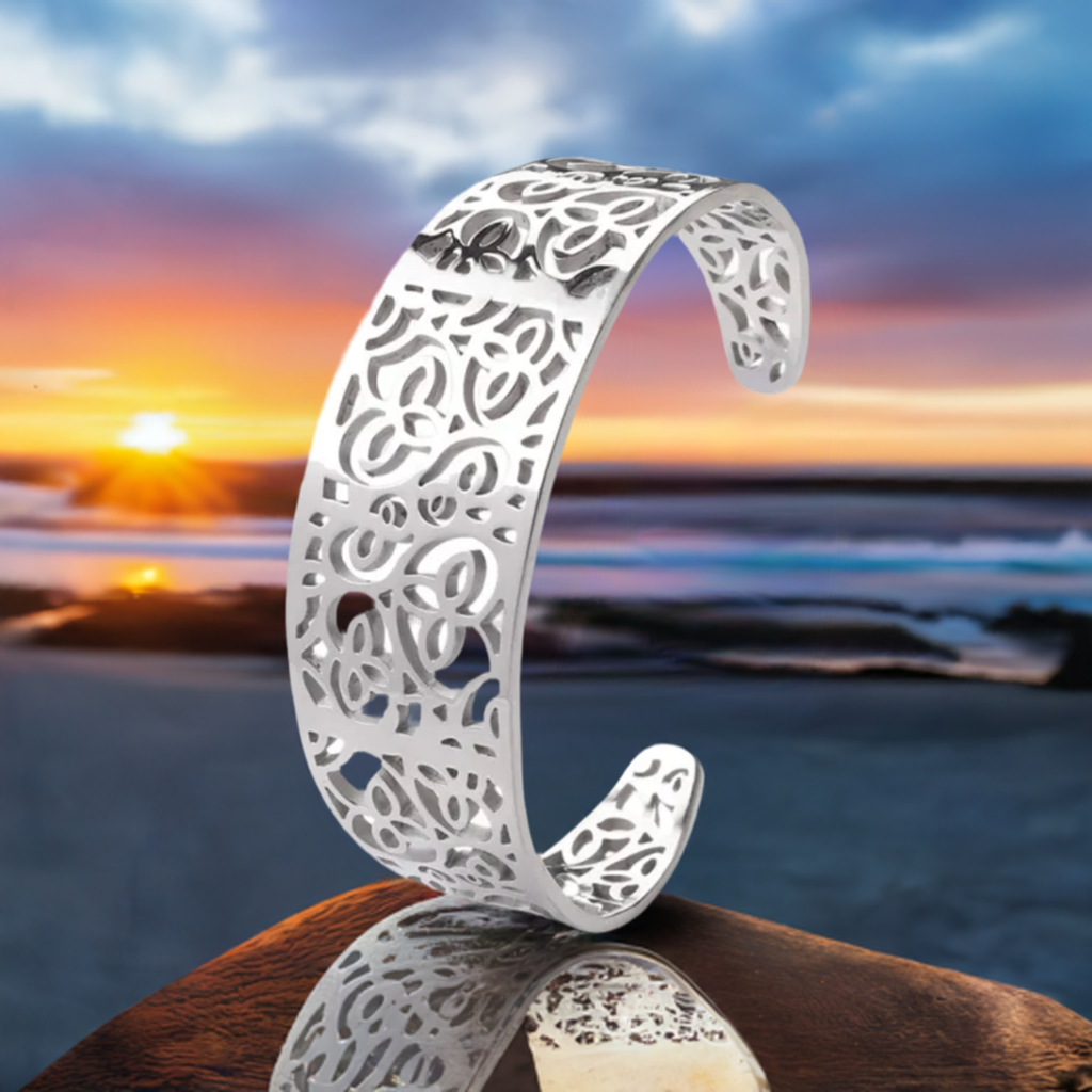 Silver Adjustable Cuff Bracelet