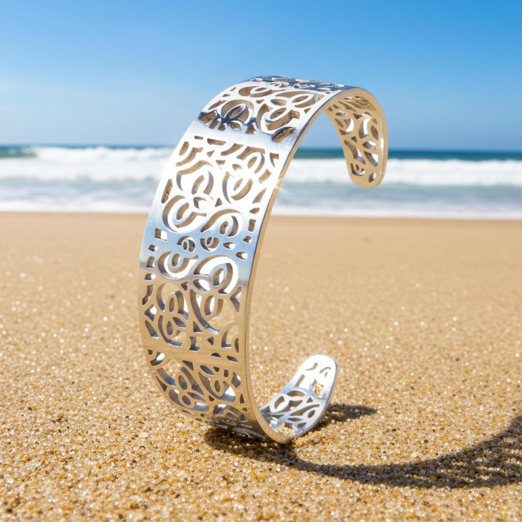 Silver Adjustable Cuff Bracelet