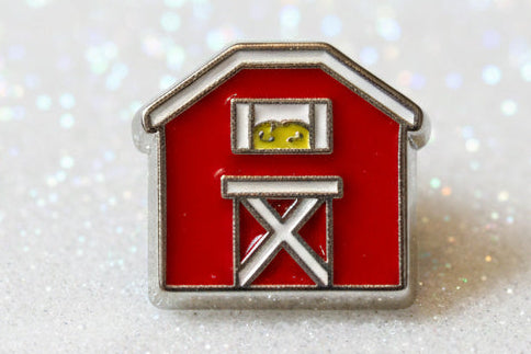 Red Barn Locket Charm