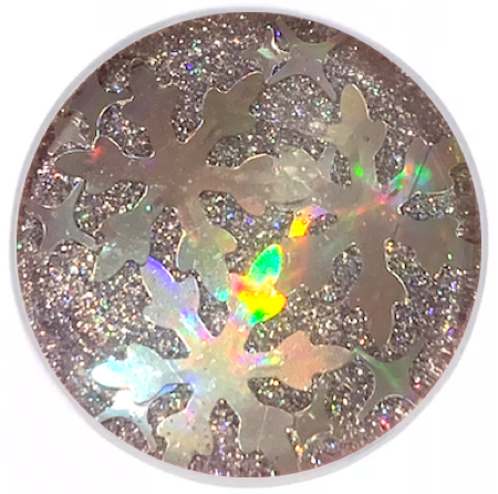 Statement Let It Snow Holographic Glitter Snap
