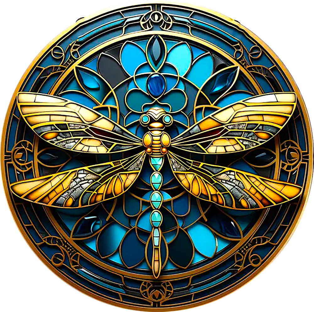 Petite Mosaic Dragonfly Snap