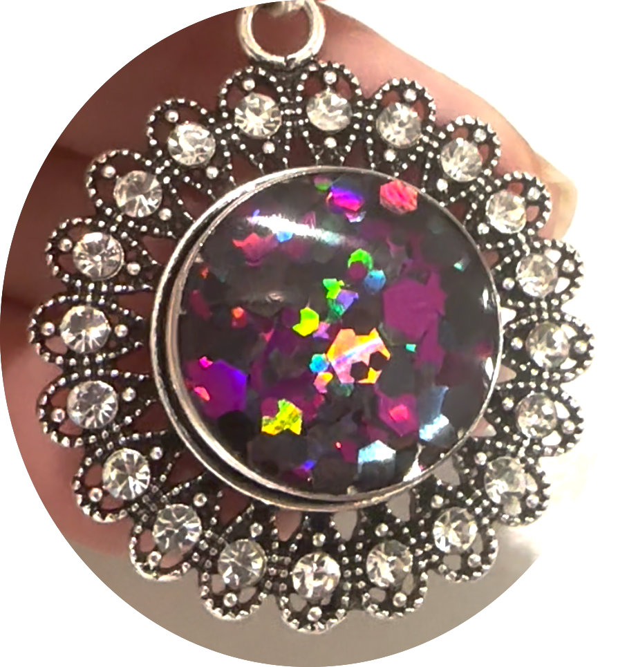 Statement Night Shade Holographic Glitter Snap
