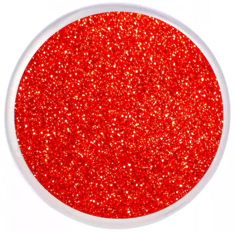Petite Orange Glitter Snap