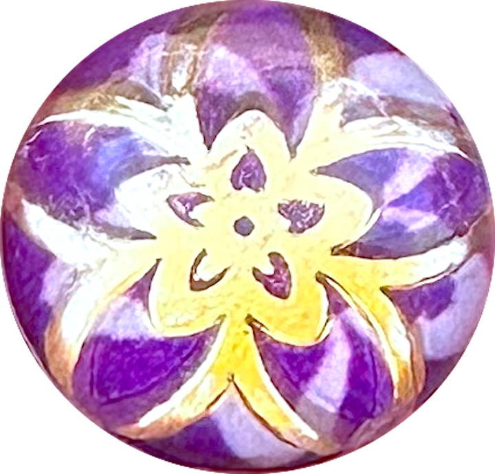 Petite Purple & Gold Foil Snap