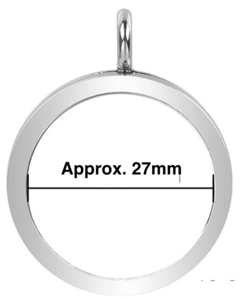 Extra-Large Silver Twist Locket