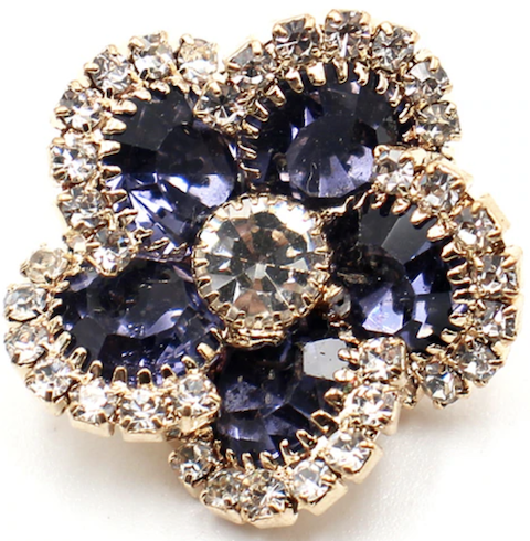 Statement Crystal Swirls Snap