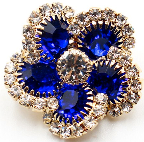 Statement Crystal Swirls Snap