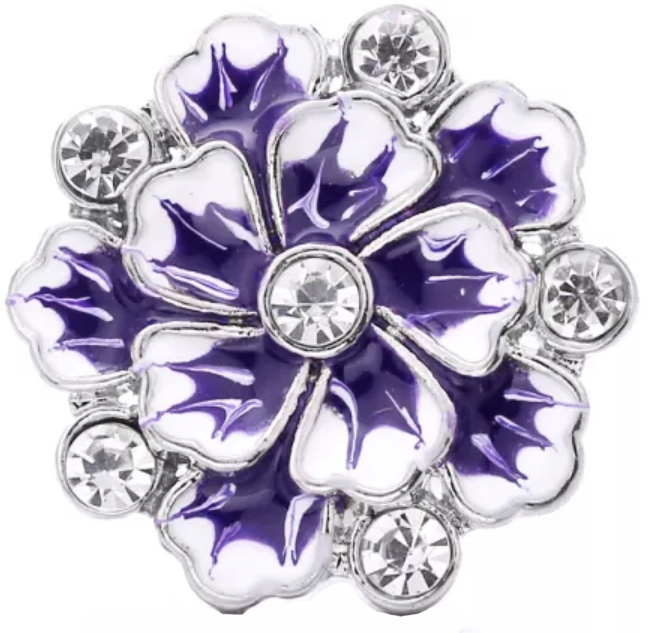Statement Bling Swirl Flower Snap