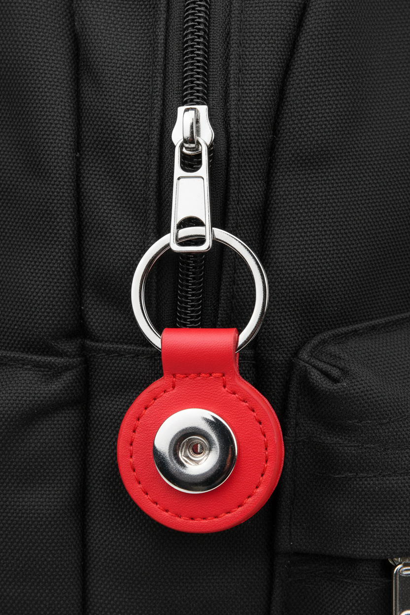 Statement 1 Snap Keychain/Purse Decoration: Red