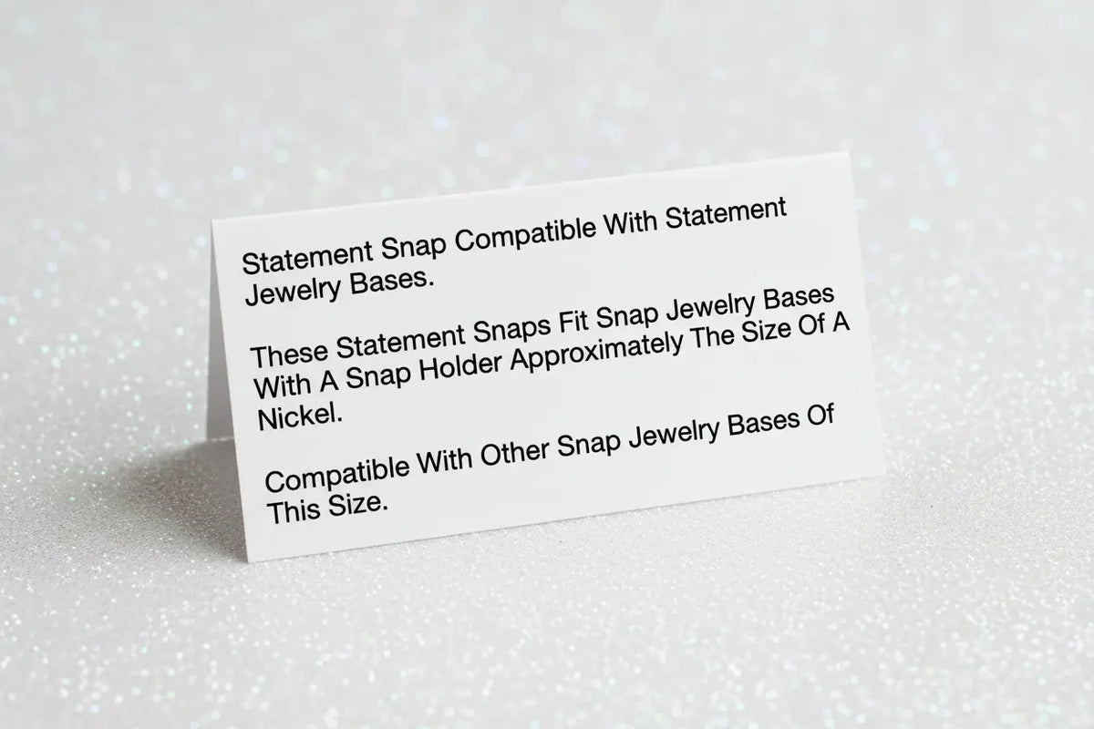 Statement Cranberry Crush Glitter Snap Snappy Jewels