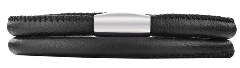 Black Double Wrap Bracelet