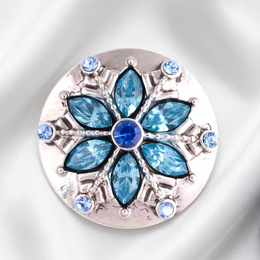 snowflake snap button by snappy jewels