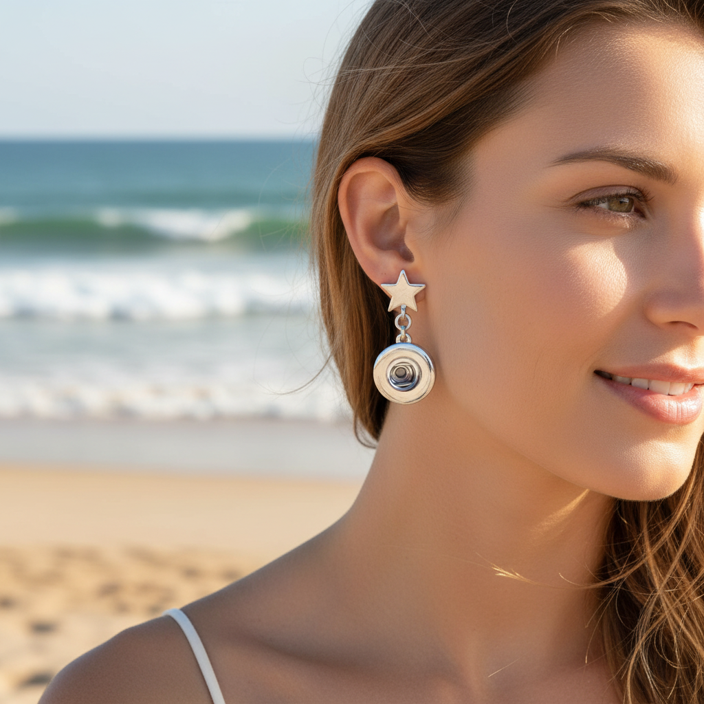 Petite Silver Star Earrings