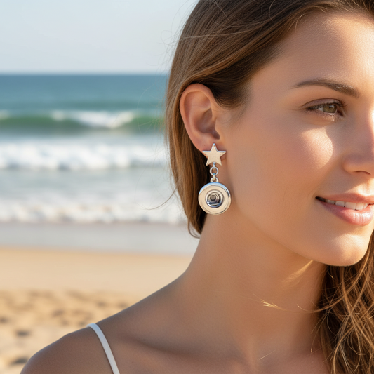 Petite Silver Star Earrings